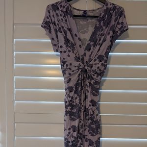 Seraphine purple floral maternity dress